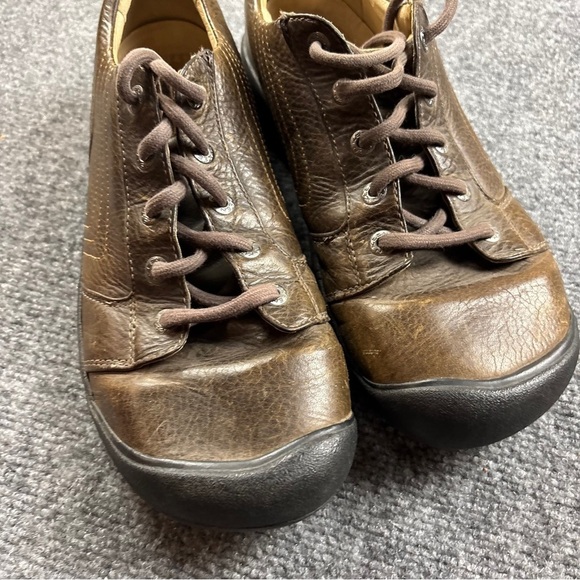 KEEN Men’s Alki Brown Leather Lace Up Oxford Shoe size: 10.5